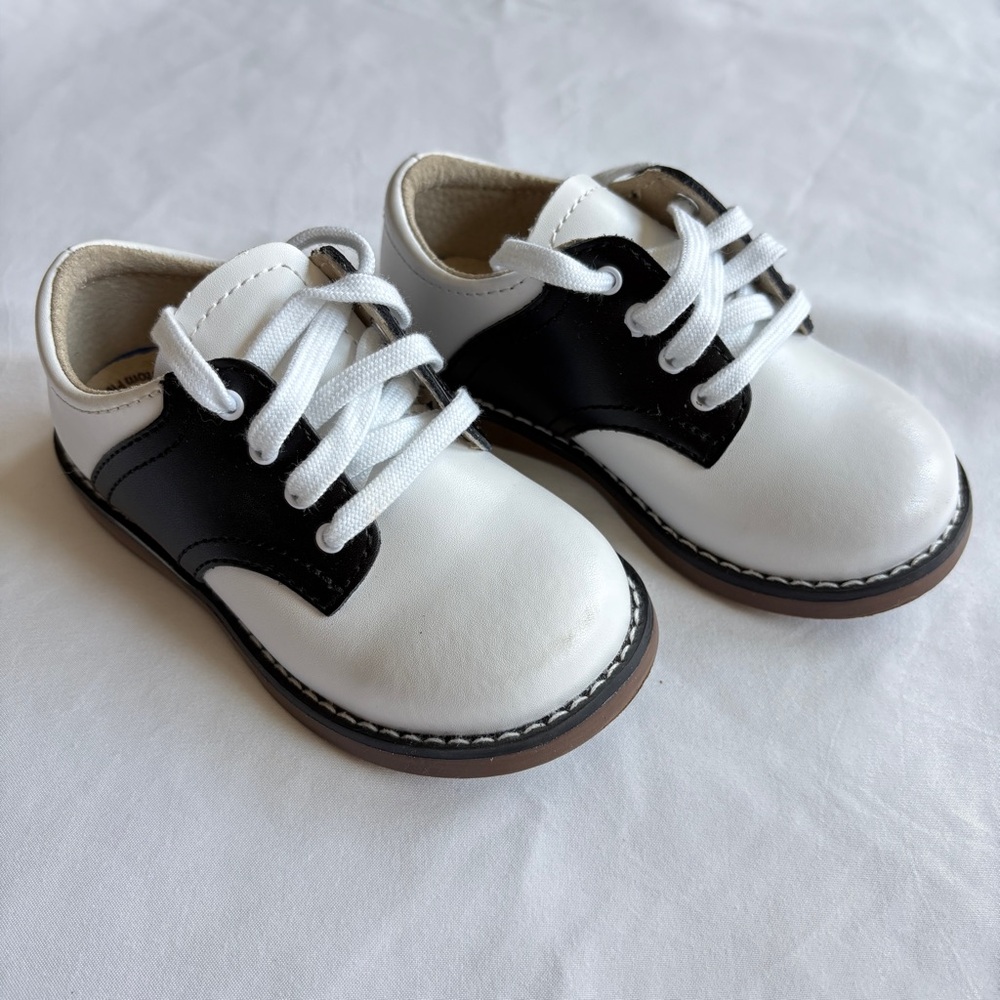 Classic Black and White Kids Shoes